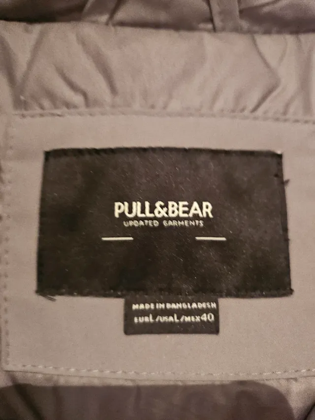Chaqueta canguro Pull&Bear gris