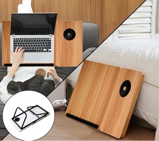 Mesa Cama/Sofá Plegable Madera y Metal