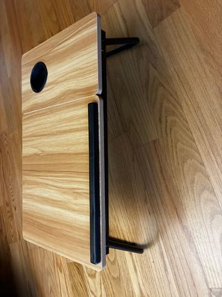 Mesa Cama/Sofá Plegable Madera y Metal