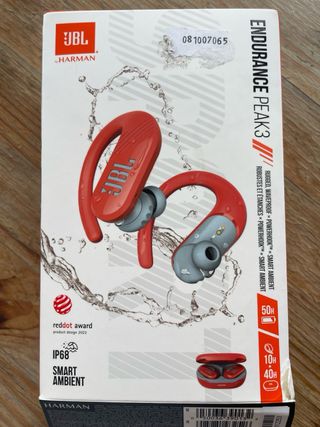 Auriculares JBL Endurance Peak3 Rojos EN GARANTÍA