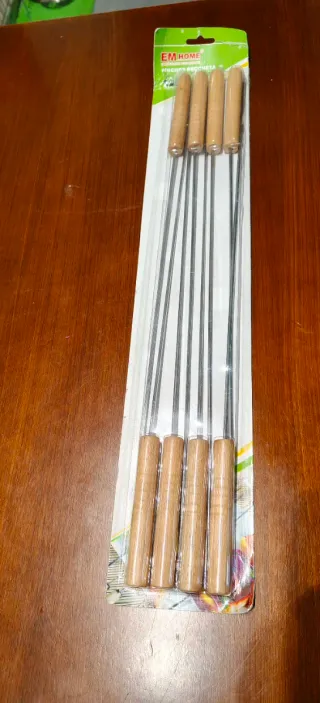 Spiedini EM HOME in metallo e legno