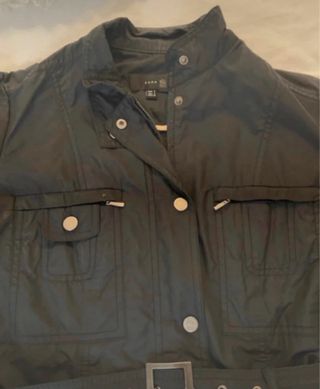 Chaqueta impermeable azul marino