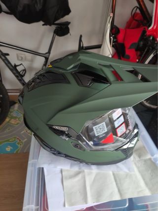 Casco LS2 Enduro Motocross Negro Verde
