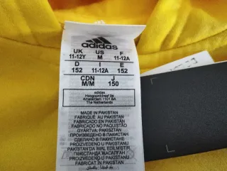 Sudadera Infantil Adidas Amarilla. SIN ESTRENAR.