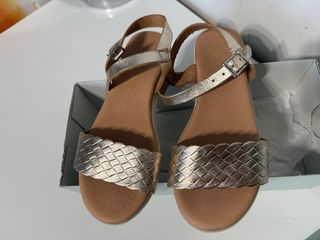 Sandali bambina oro pelle misura 33