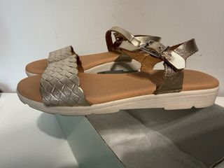 Sandali bambina oro pelle misura 33