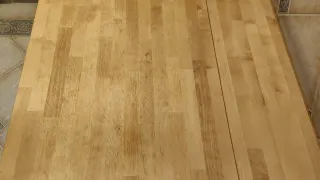 Mesa abatible Ikea Norden madera maciza abedul