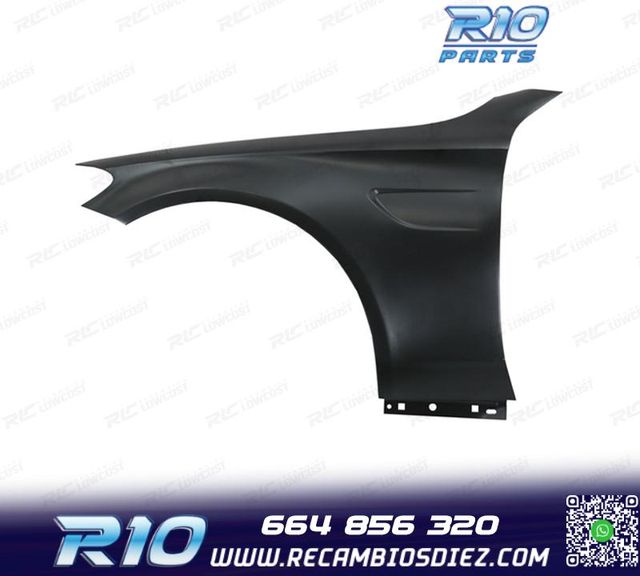 KIT 2 ALETAS MERCEDES W205 C205 14-21 LOOK AMG C63 METAL