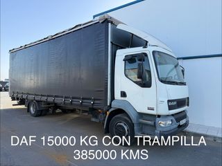 DAF 15000 kg tauliner con trampilla
