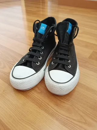 Botines Mustang Mujer Cordones Negras