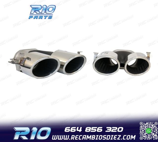 COLAS DE ESCAPE MERCEDES GLE W167 19- LOOK GLE53 CROMO