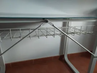 Mesa escritorio cristal diseño surf