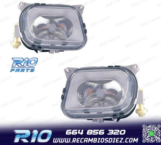 FAROS ANTINIEBLA MERCEDES CLASE E W210 95-99 CRISTAL CLARO