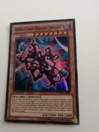 Set 3 Carte Yu-Gi-Oh! Burattino Arnese