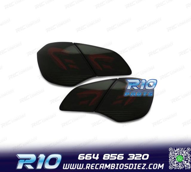 PILOTOS PARA OPEL ASTRA J 09-15 FULL LED NEGRO AHUMADO