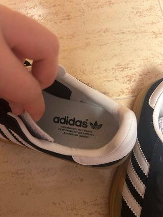 Adidas Gazelle Plataforma Negras Talla 39