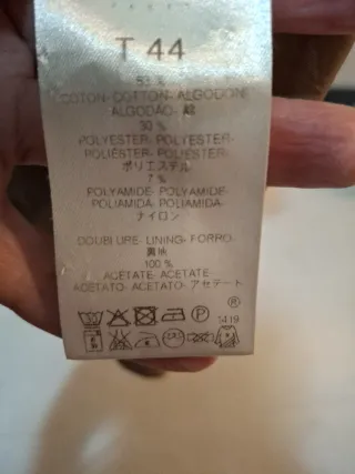 Trench CAROLL Beige/Verde Talla 40/42