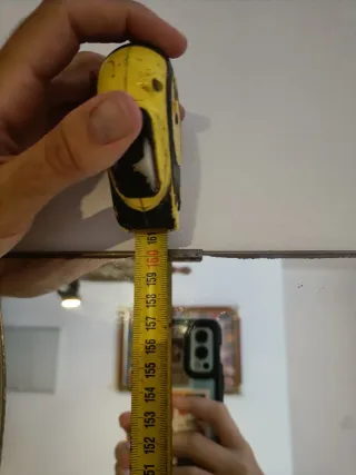 Espejo de entrada ondulado