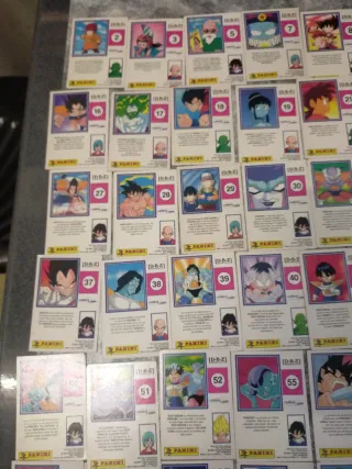 87 Cartas Panini Dragon Ball Z