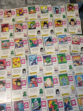87 Cartas Panini Dragon Ball Z