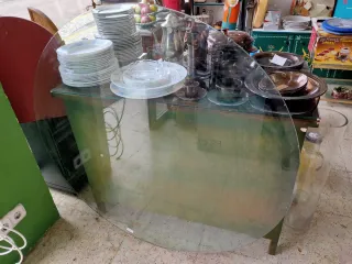 Cristal mesa redonda