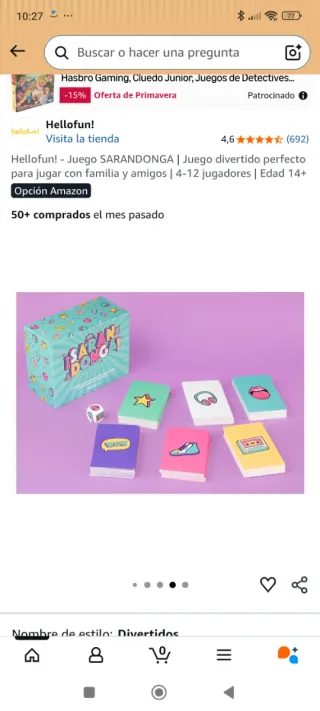 Juego Sarandonga: Canciones de nuestra vida