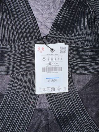 Body donna Zara nero S