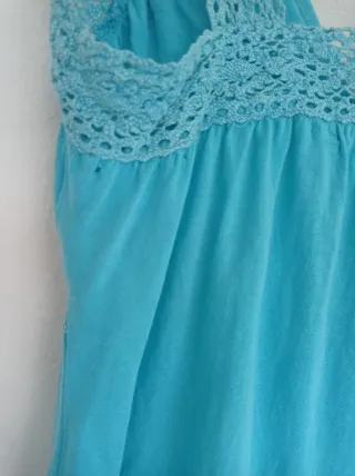 Camiseta Zara Ganchillo Talla S