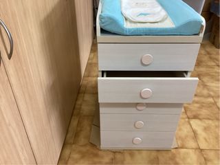 Mueble cambiador bebé