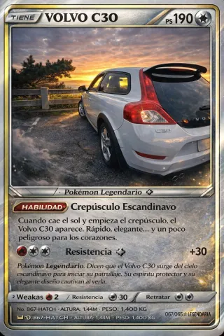 Carta Pokémon Personalizada Volvo C30