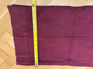 Pantalón C&A High Wide Leg burdeos