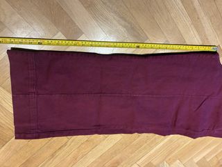 Pantalón C&A High Wide Leg burdeos