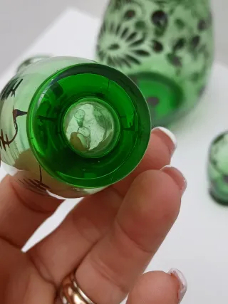 Set Bicchieri e Bottiglia Vintage