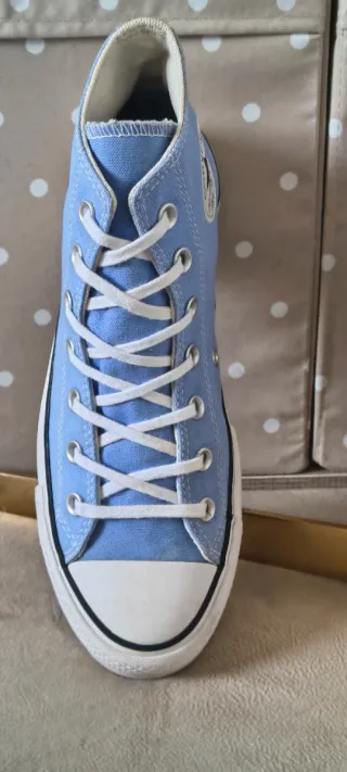 Converse con plataforma All Star azules talla 39,5