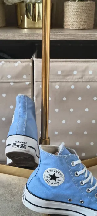 Converse con plataforma All Star azules talla 39,5