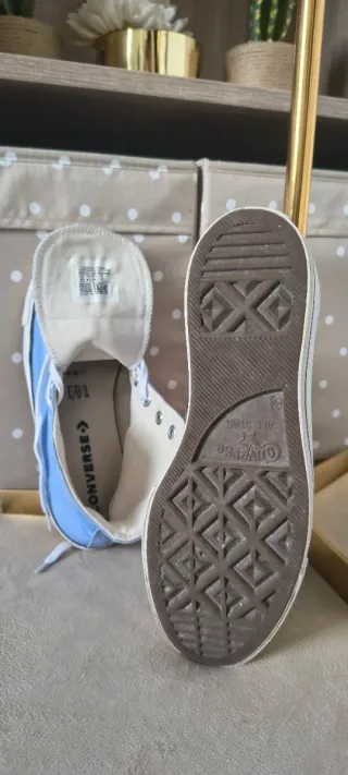 Converse con plataforma All Star azules talla 39,5