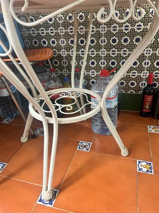 Mesa redonda granito 80cm exterior