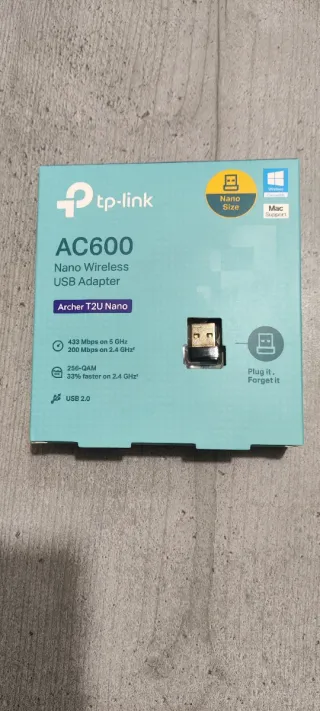 Adaptador WiFi USB TP-Link AC600 Nano
