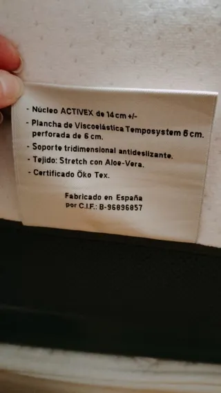 2 Colchones 90x190 Aloe Vera