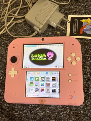 Nintendo 2DS Rosa con muchos juegos