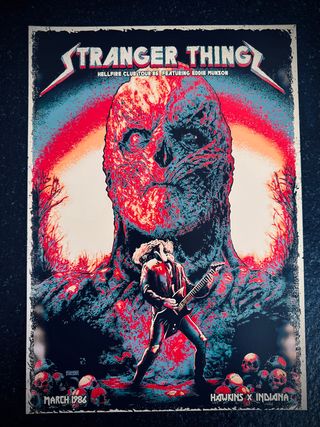 set poster stranger things vintage a3 super hd