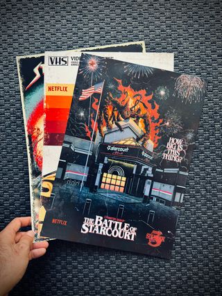 set poster stranger things vintage a3 super hd