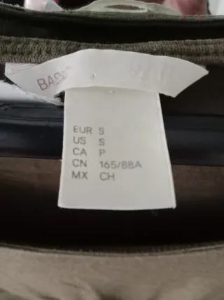 Vestido H&M verde oliva talla M