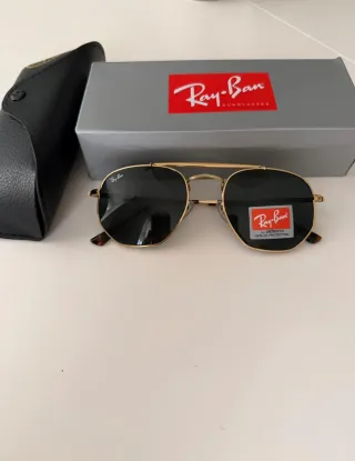 Gafas de Sol Ray-Ban Dorado y Negro