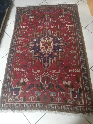 Tappeto Persiano Lana Rosso Blu