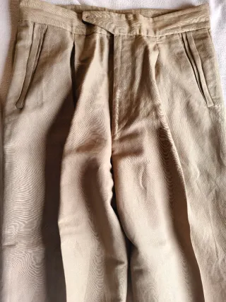 Pantaloni estivi uomo beige taglia 50