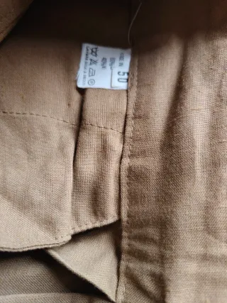 Pantaloni estivi uomo beige taglia 50