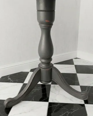 Mesa auxiliar redonda madera