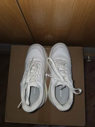 Zapatillas Bershka Plataforma Blancas