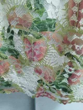 Vestido Adolfo Dominguez encaje floral